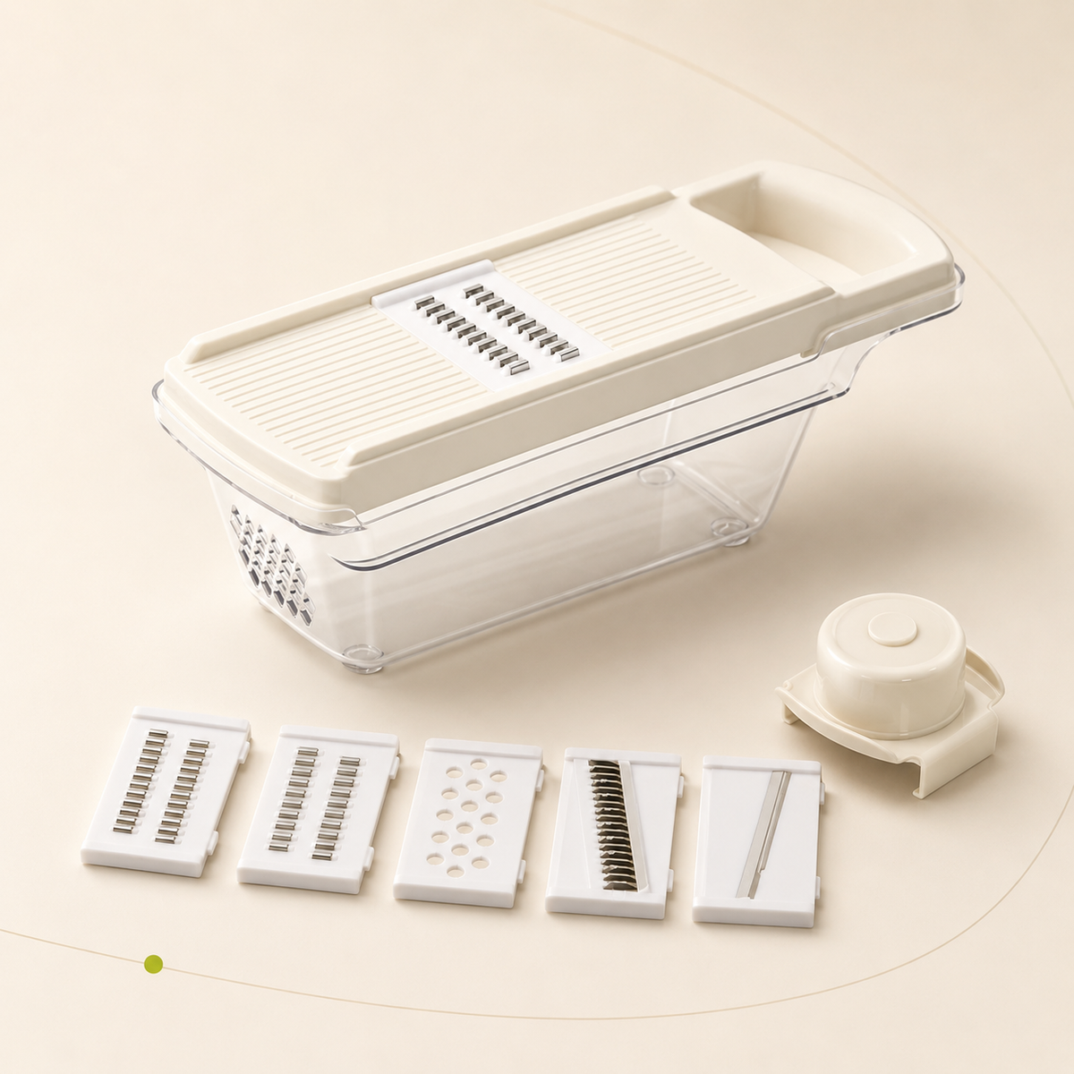La Livia 5-in-1 Vegetable Slicer & Grater Set | Slice, Grate, Julienne & More